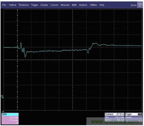 USB3.0帶有連接器線纜的差分阻抗vs時(shí)間測量