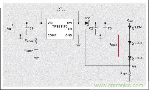 無開路保護 LED驅(qū)動器高壓升壓轉(zhuǎn)換器結(jié)構(gòu)