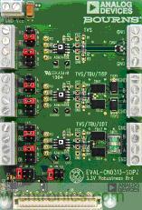 ADI公司的業(yè)界領(lǐng)先RS485器件與Bourns外部保護(hù)專業(yè)技術(shù)的完美聯(lián)姻，造就出專為解決通信端口最大設(shè)計(jì)問題而生的EVAL-CN0313-SDPZ:滿足EMC的規(guī)定。  通過認(rèn)證的EMC兼容RS-485接口設(shè)計(jì)工具，輕松實(shí)現(xiàn)RS-485接口保護(hù)