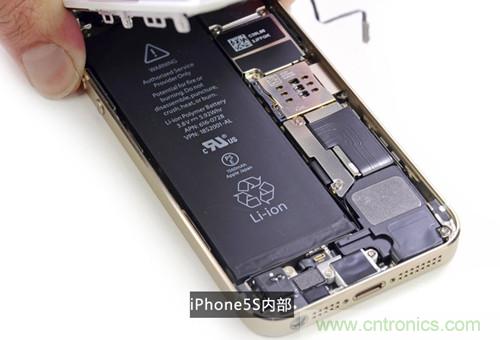 土豪金iPhone 5S拆解：內(nèi)部結(jié)構(gòu)升級，維修難度增加