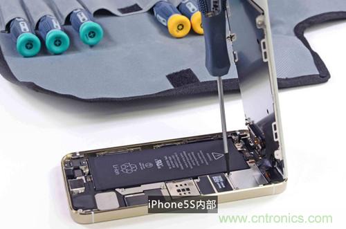 土豪金iPhone 5S拆解：內(nèi)部結(jié)構(gòu)升級，維修難度增加