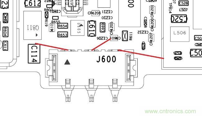 小米1代電池連接器焊盤脫落