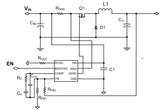 圖4. NCV8852的典型應用電路