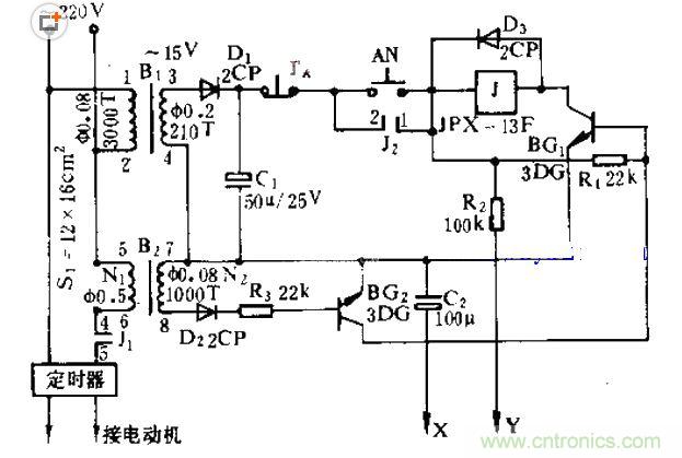 洗衣機(jī)保護(hù)電路原理圖