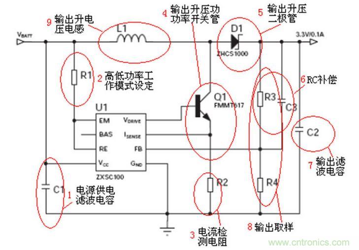 超低靜態(tài)電流ZXSC100應(yīng)用電路解析