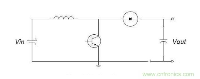 boost開關升壓電路的原理圖