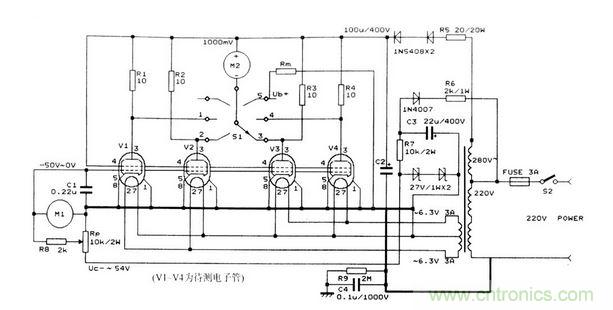 簡(jiǎn)單實(shí)用的電子管測(cè)試裝置電路