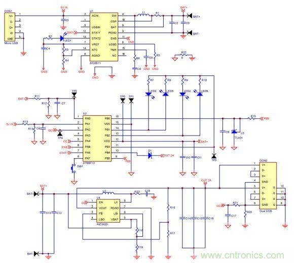 移動(dòng)電源電路的三種設(shè)計(jì)方案，哪個(gè)技高一籌？