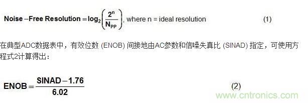 ADC傳遞曲線的精度圖示