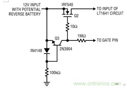 用于圖2和圖3的電池反向保護