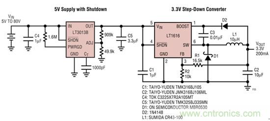 LT3013B用作電壓限幅器