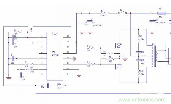 拆分講解逆變電源的前后級電路