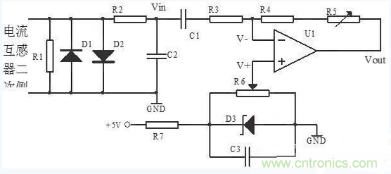 圖3 電流檢測(cè)電路