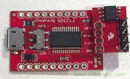  圖4：裝配好的隔離型USB-to-UART轉(zhuǎn)換器。