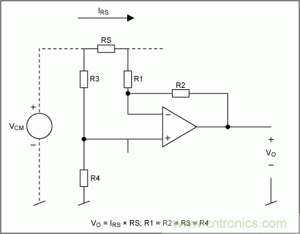 高邊電流檢測(cè)測(cè)量電路及原理解析