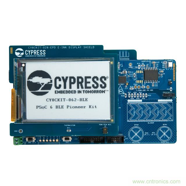 Cypress Semiconductor PSoC 6 BLE Pioneer 套件現(xiàn)已入庫 Digi-Key；客戶預(yù)訂訂單陸續(xù)發(fā)貨中