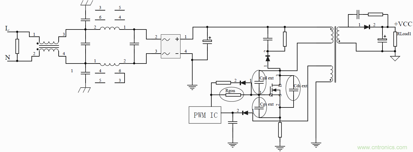 如何改善開(kāi)關(guān)電源電路的EMI特性？