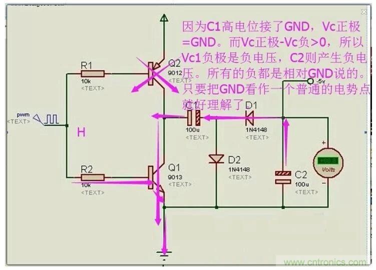 負(fù)壓是怎么產(chǎn)生的？附電路詳細(xì)分析