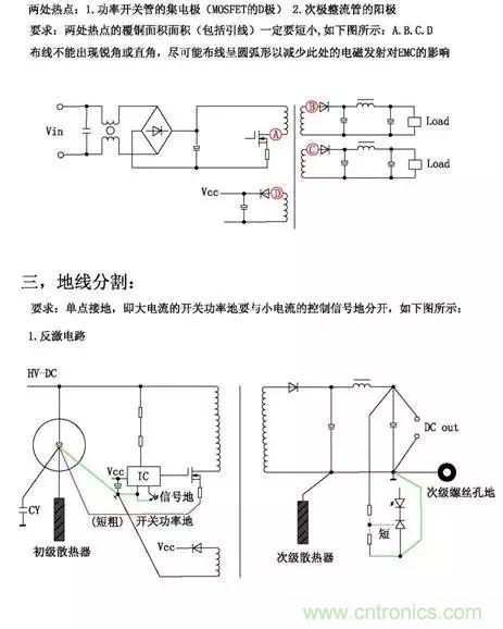 詳細圖文剖析電源PCB布板與EMC的關(guān)系