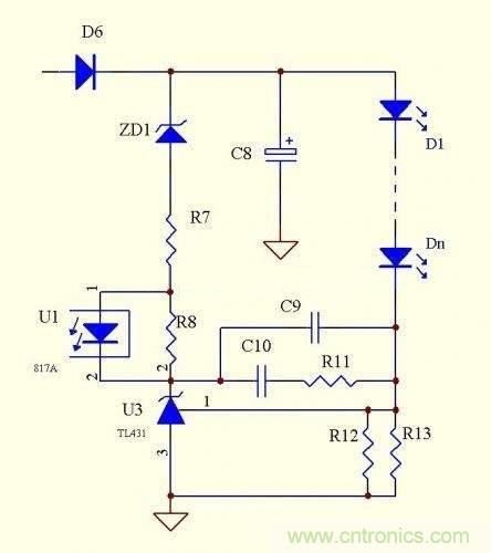 LED驅(qū)動(dòng)電源：3個(gè)電路巧妙利用TL431來恒流！