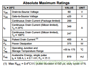 看懂MOSFET數(shù)據(jù)表，第3部分—連續(xù)電流額定值