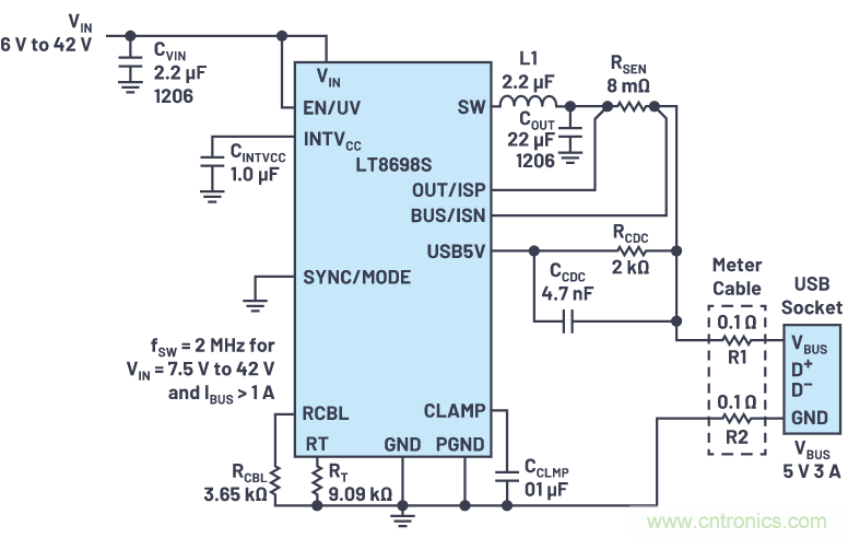 汽車USB 2.0和5 V Type-C解決方案提供充電和穩(wěn)健的數(shù)據線保護