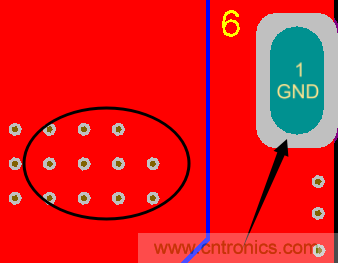 如何引腳接地十字焊盤，過(guò)孔完全接地?