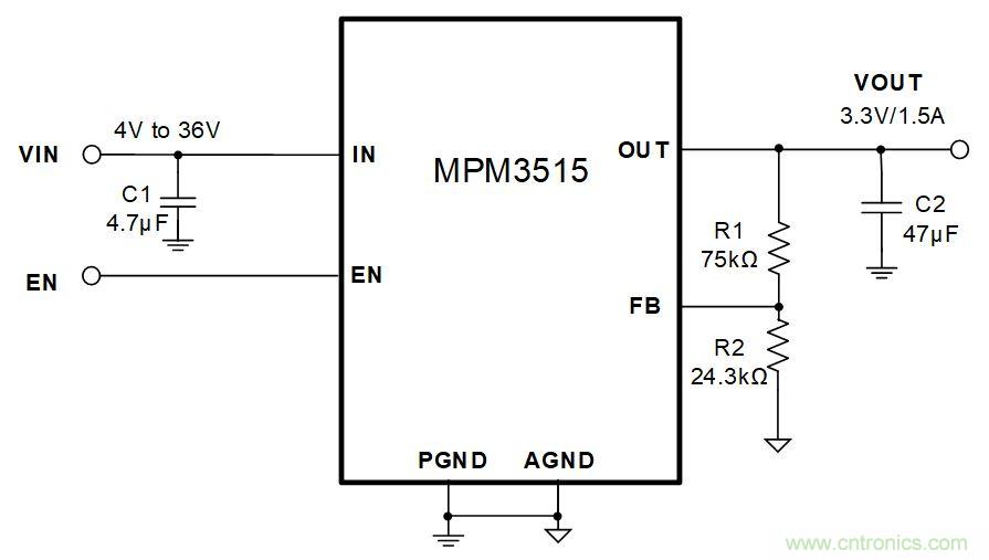 MPM3515-AEC1汽車電源模塊簡(jiǎn)介