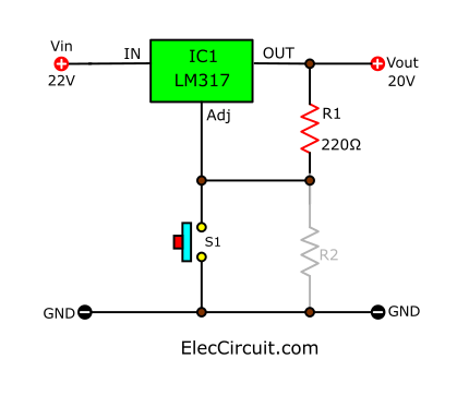 如何使用LM317作為開(kāi)關(guān)來(lái)打開(kāi)和關(guān)閉電源負(fù)載