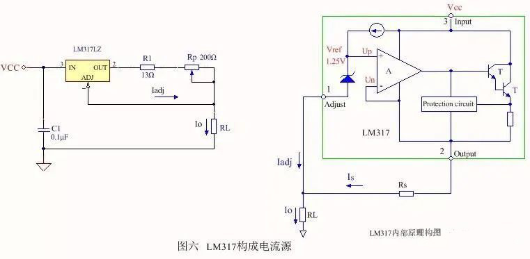 由運(yùn)放和電壓調(diào)節(jié)器構(gòu)成的恒流源電路