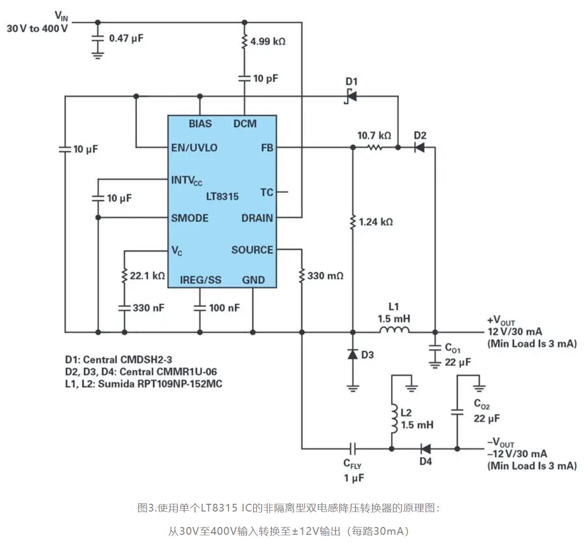 單個IC也能構(gòu)建緊湊、高效的雙極性穩(wěn)壓器