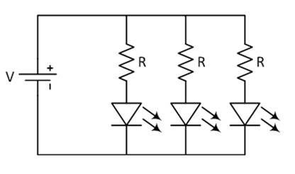 發(fā)光二極管中的電阻器