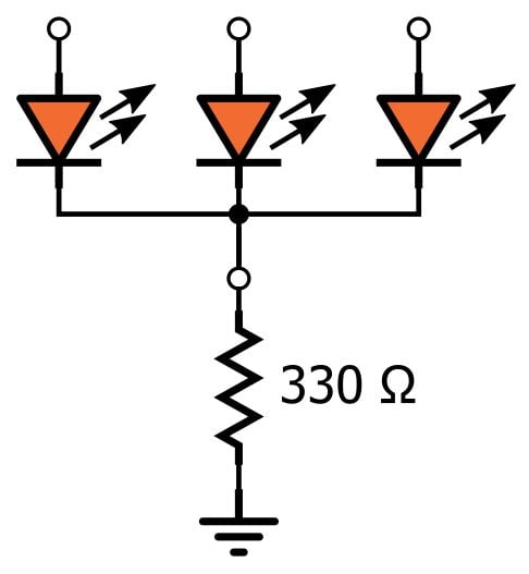 LED 陣列：一個(gè)電阻器還是多個(gè)？