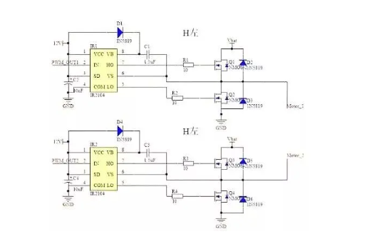 4個MOS管驅(qū)動的全橋電路原理