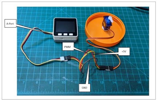 使用 M5Stack 內(nèi)核控制基于電位器的伺服電機