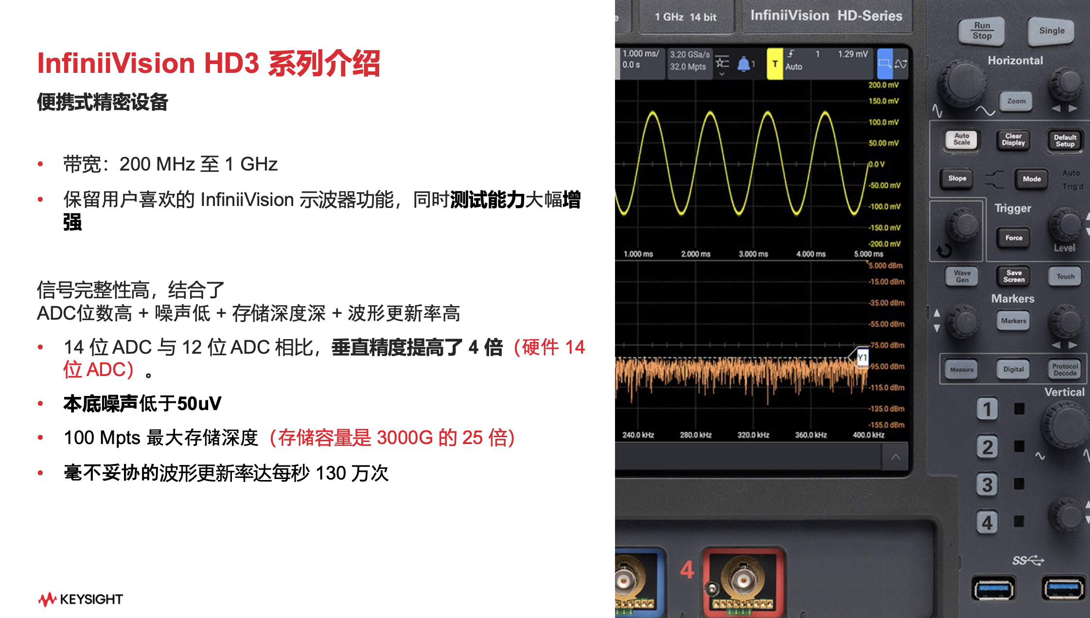 是德科技掀起新革命：通用示波器正式邁入14bit ADC時代