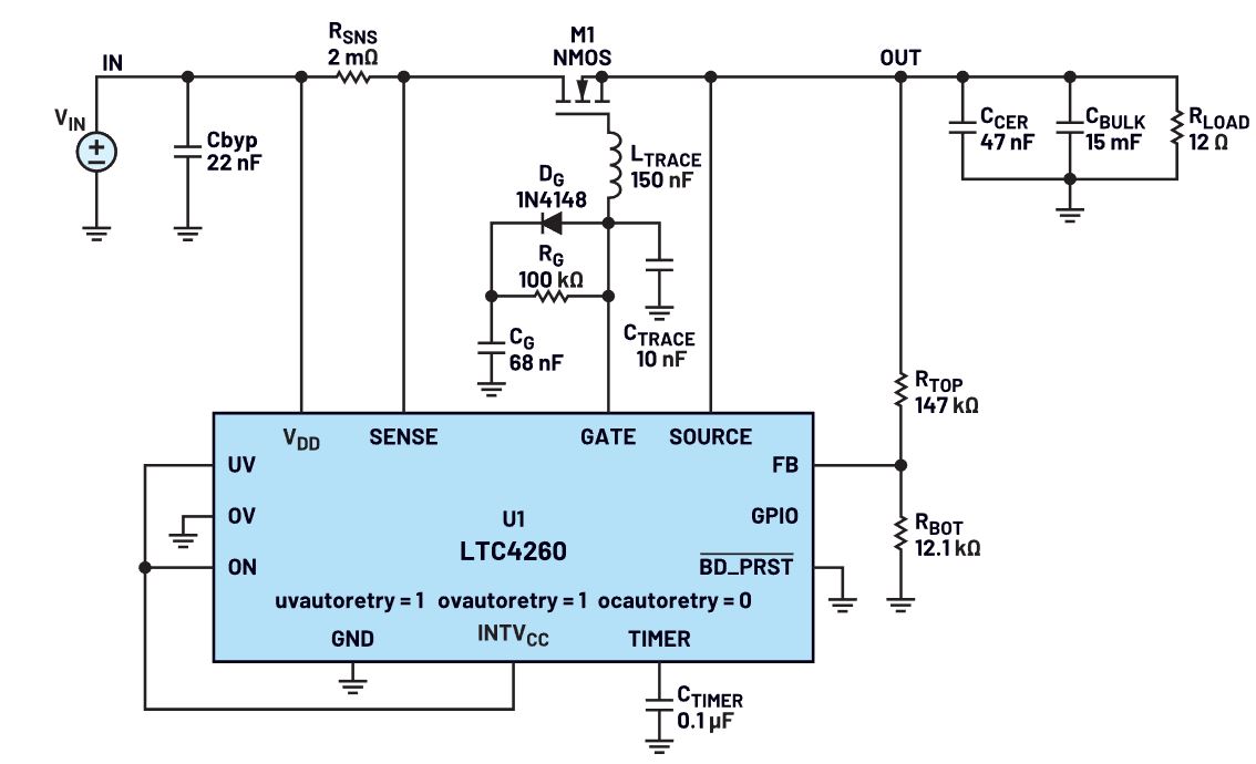 我的熱插拔控制器電路為何會振蕩？