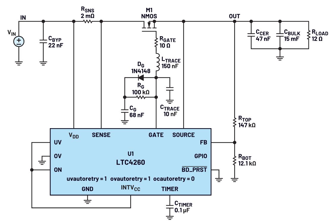 我的熱插拔控制器電路為何會振蕩？